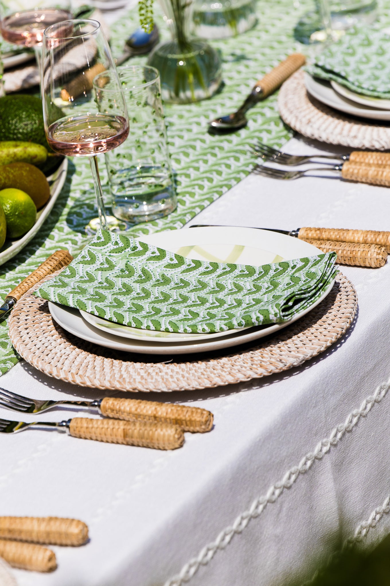 Natural Rattan Charger Placemats - Set of 2