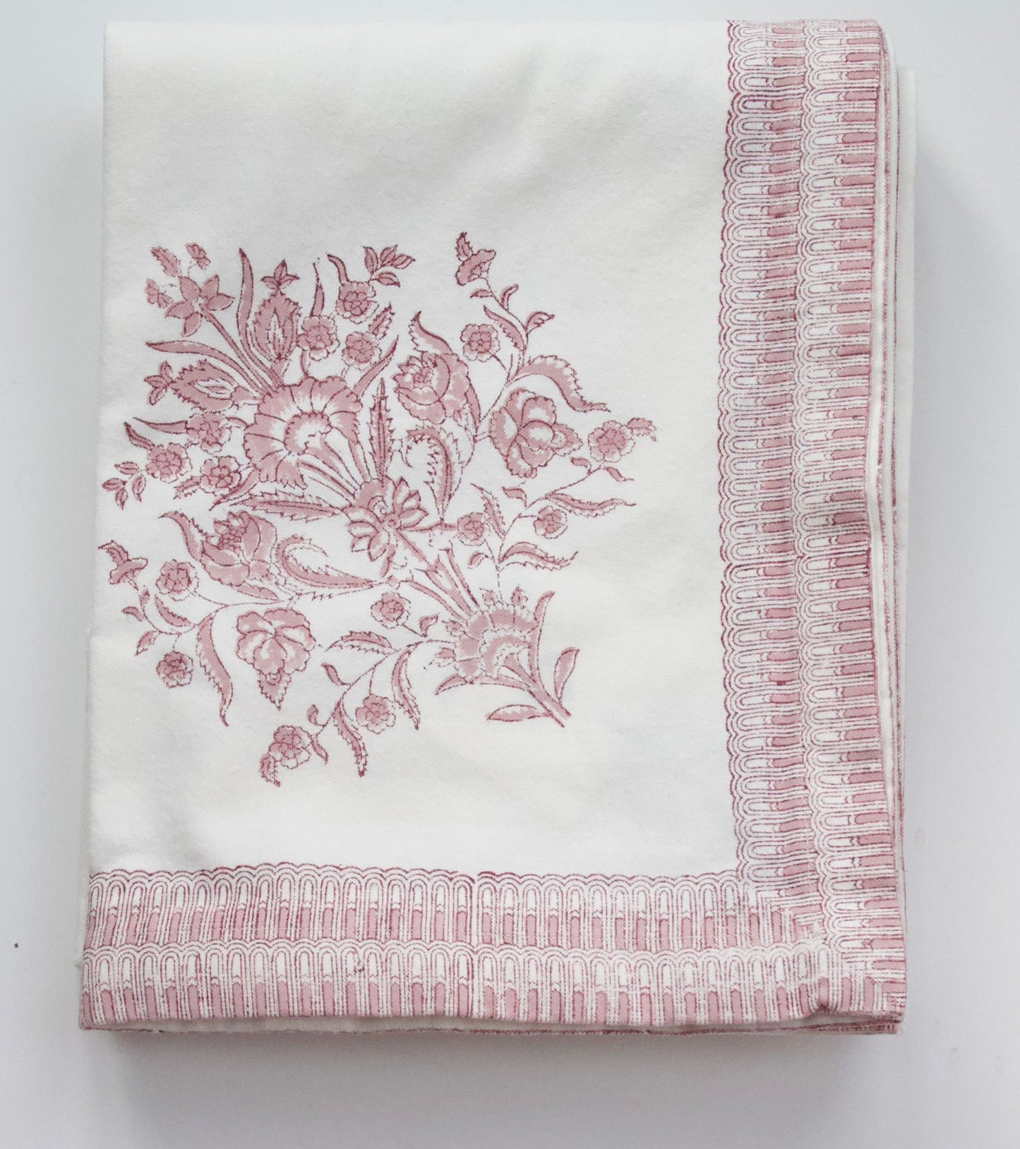 Extra Large Varmala Block Printed Tablecloth
