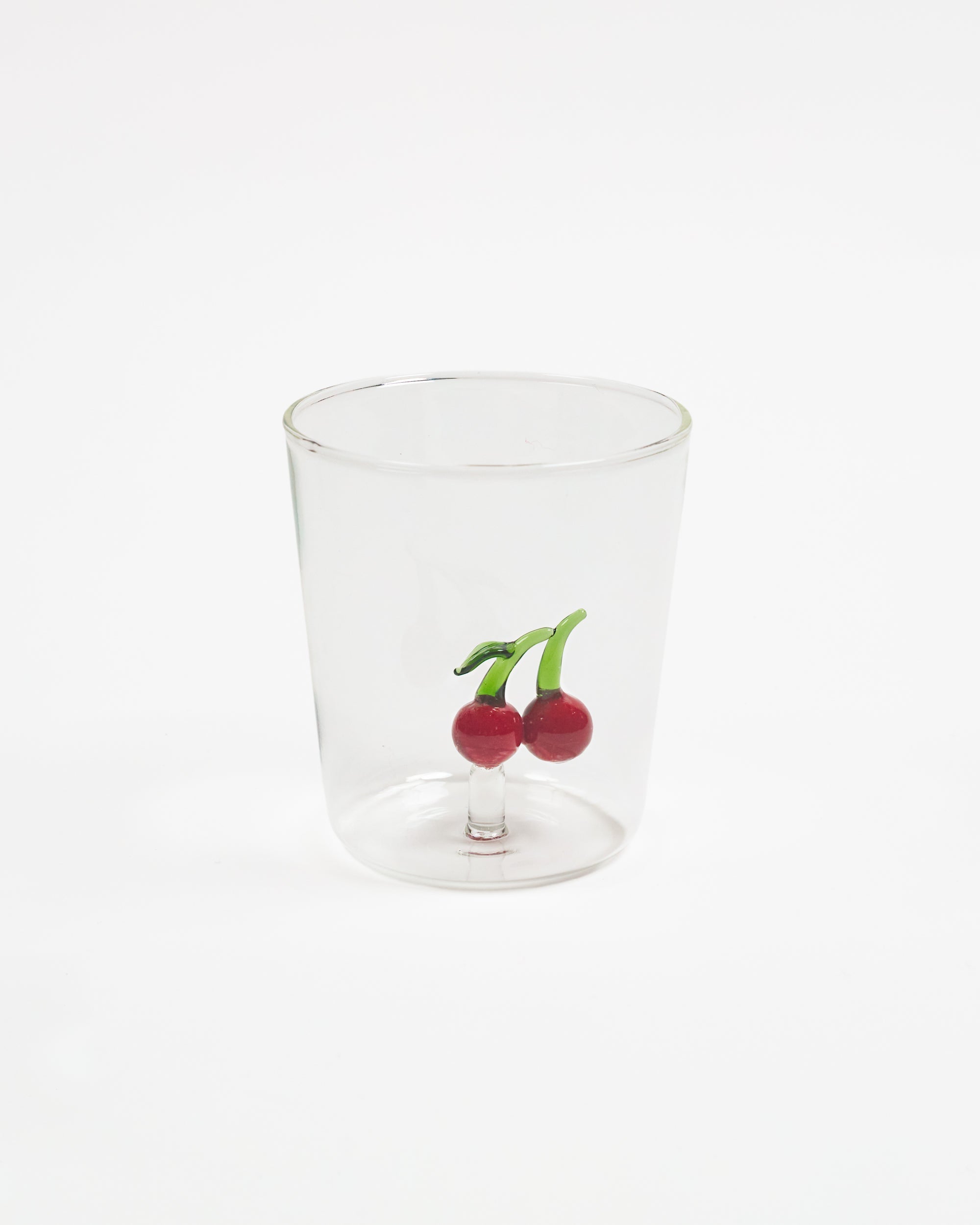 Cherry Glass Tumblers - Set of 2