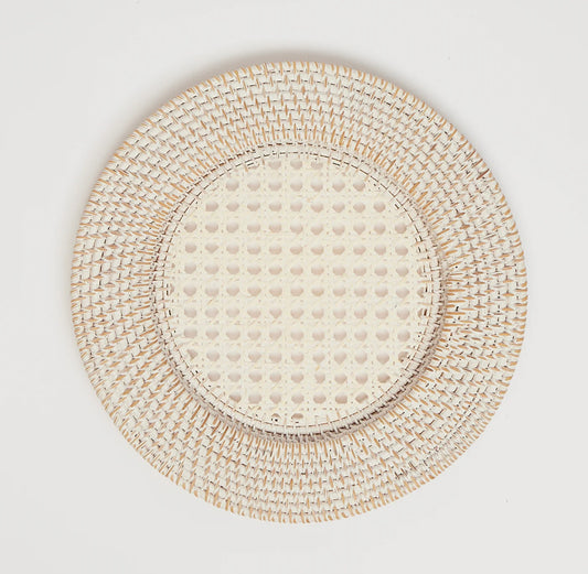 Natural Rattan Charger Plates (Set of 2)