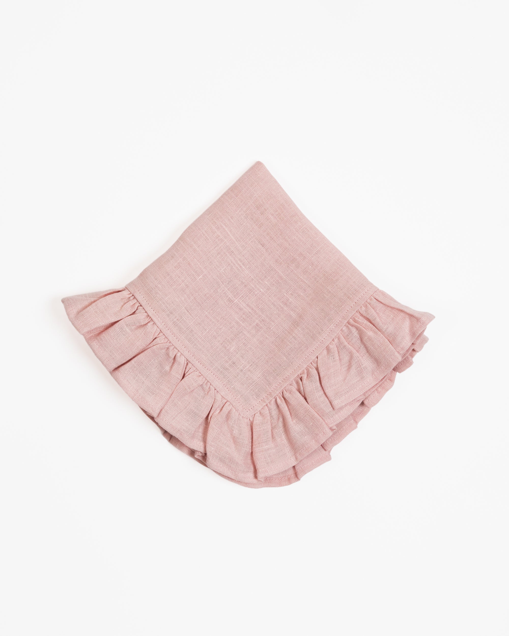Linen Napkin with frilled dge