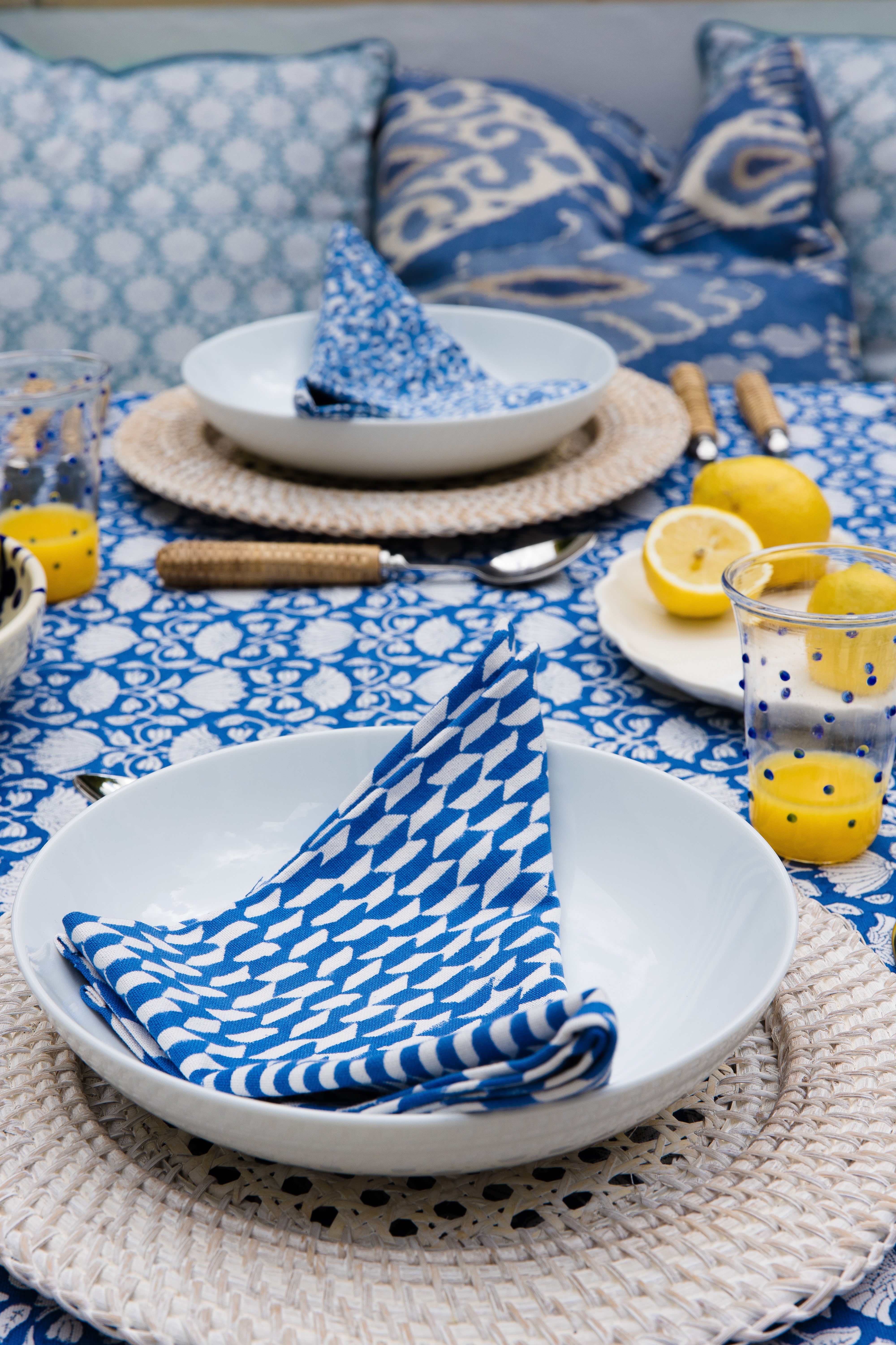 Natural Rattan Charger Placemats - Set of 2