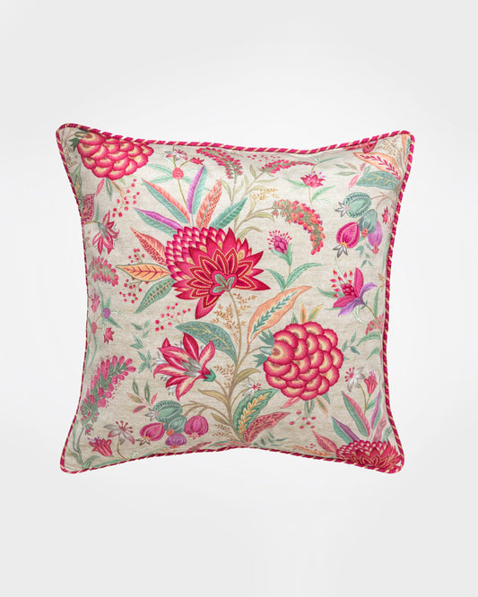 Wild Flower Cushion Cover in Cream
