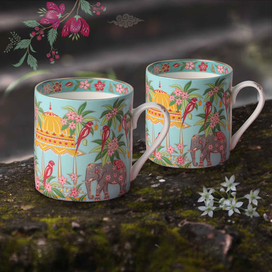 Fine Bone China Elephant Mugs
